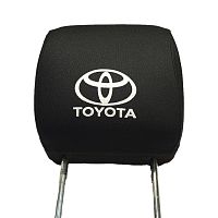 Чехлы на подголовник черные Toyota