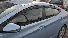 Дефлекторы окон (ветровики) Hyundai Elantra с 2011 г.в.Sedan